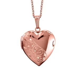 10kt Rose Gold Heart Locket