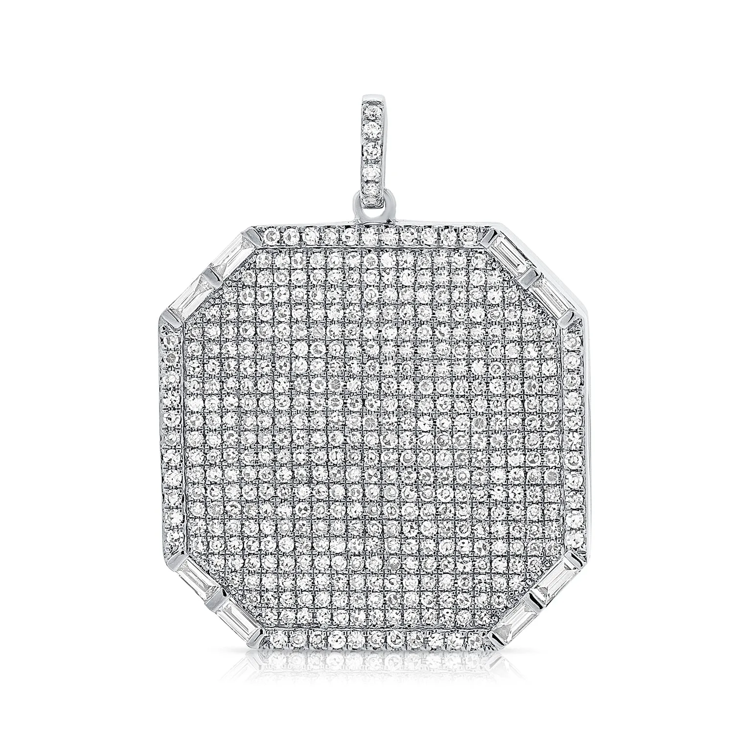 14K Yellow Gold Diamond Pave Locket