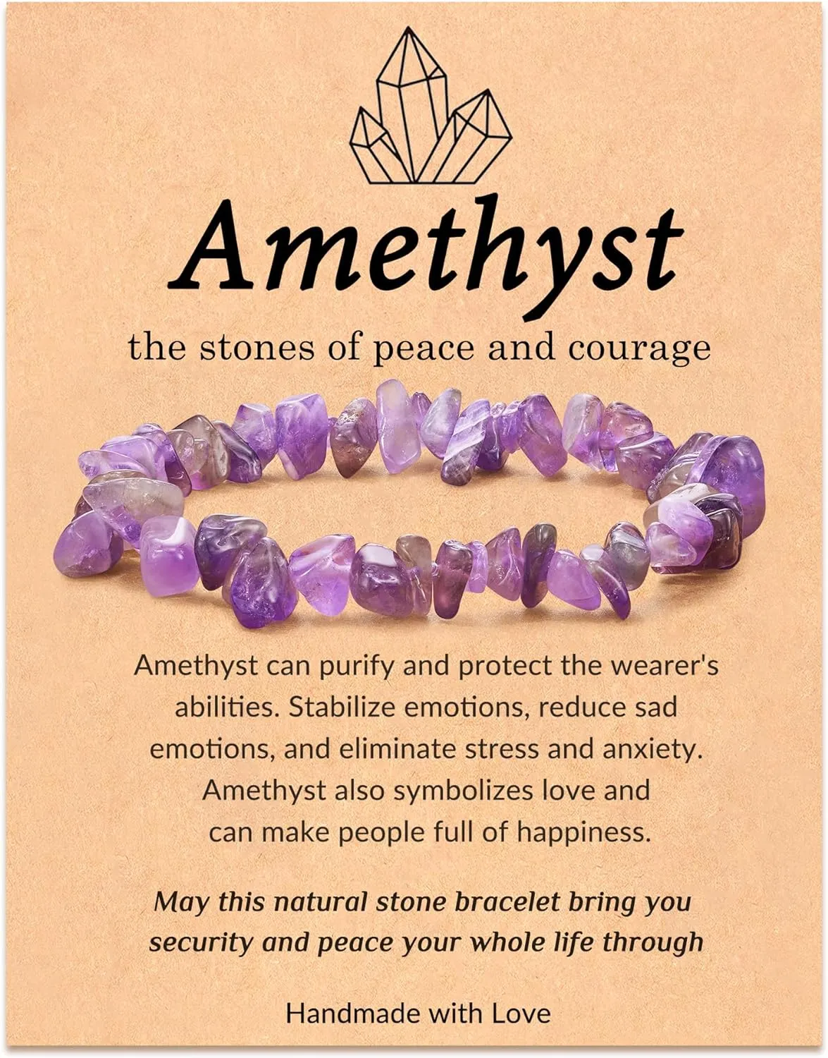 Amazonite Bracelet - Natural Stone Healing Crystal and Gemstone Protection Bracelet - Stress Anxiety Relief