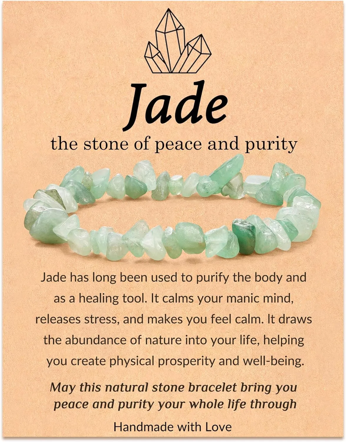 Amazonite Bracelet - Natural Stone Healing Crystal and Gemstone Protection Bracelet - Stress Anxiety Relief