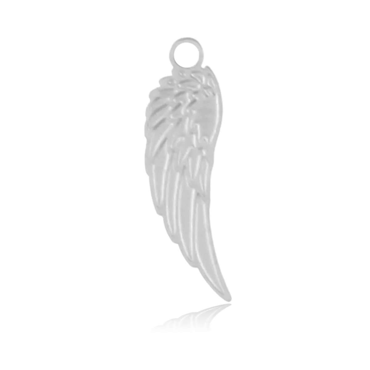 Angel Wing Cutout Charm with Blue and White Jade Charity Bracelet