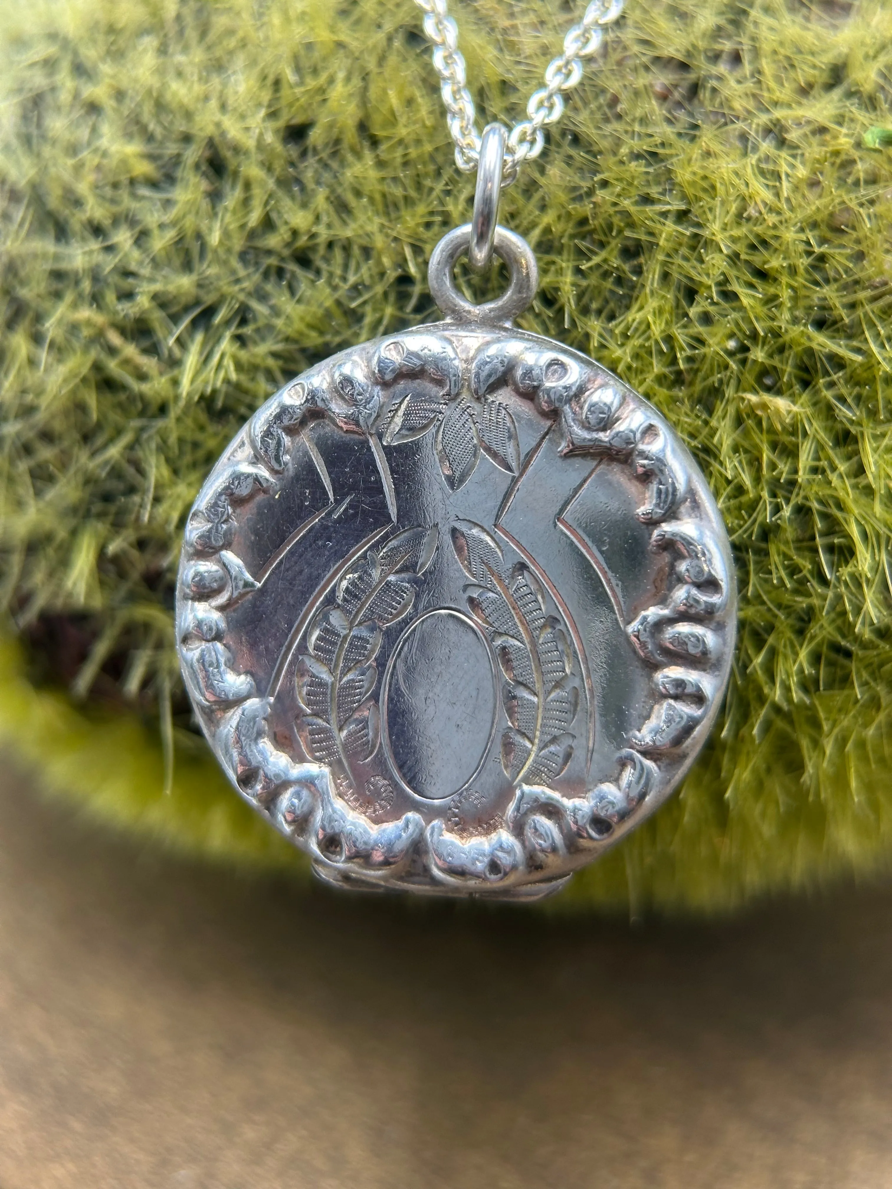 Antique Laurel Locket