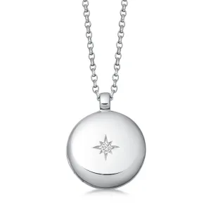 Biography Medium Silver Locket Necklace - Silver - 42044SNON