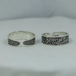 Black Silver Toe Ring 8395-2294