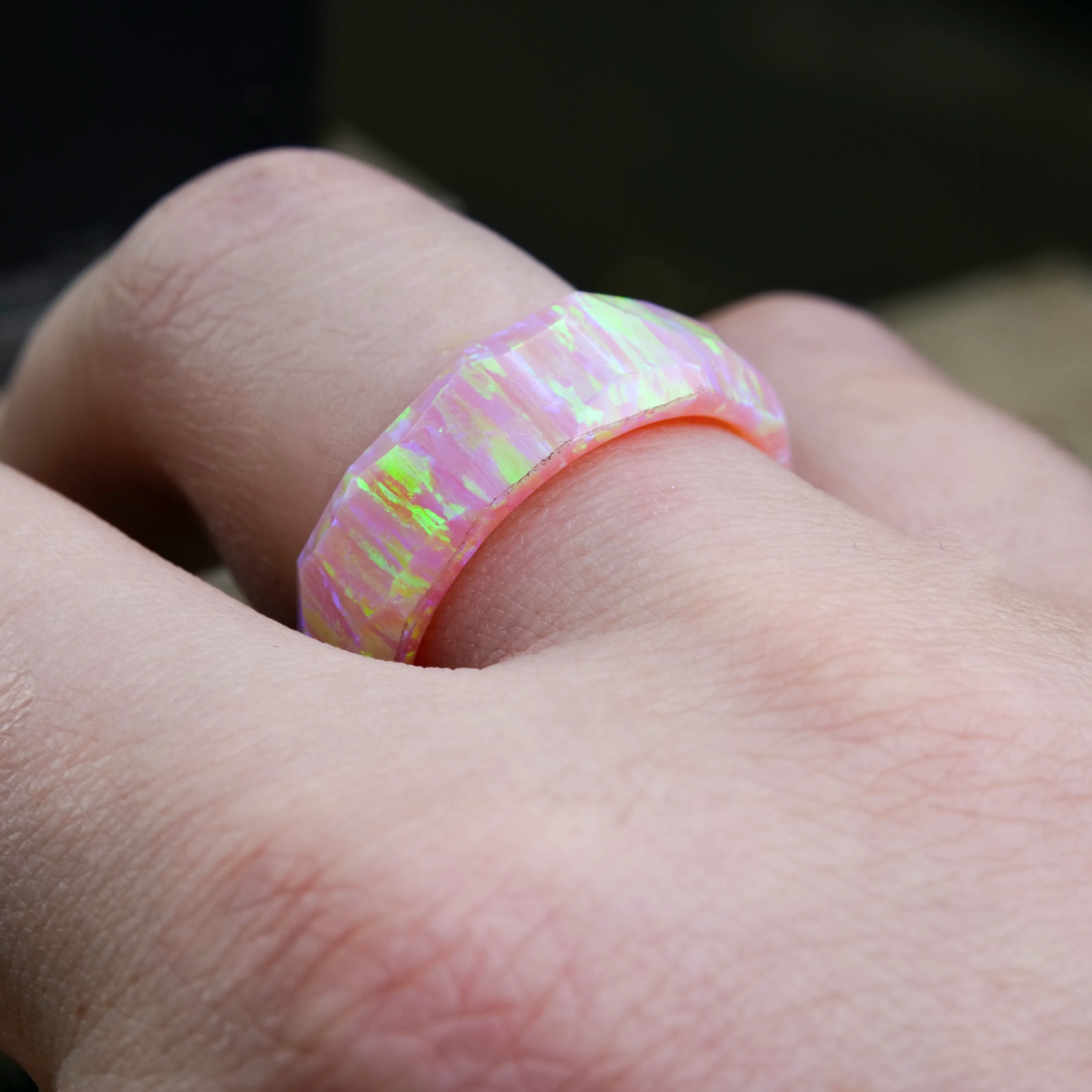 Cherry Blossom Opal Ring