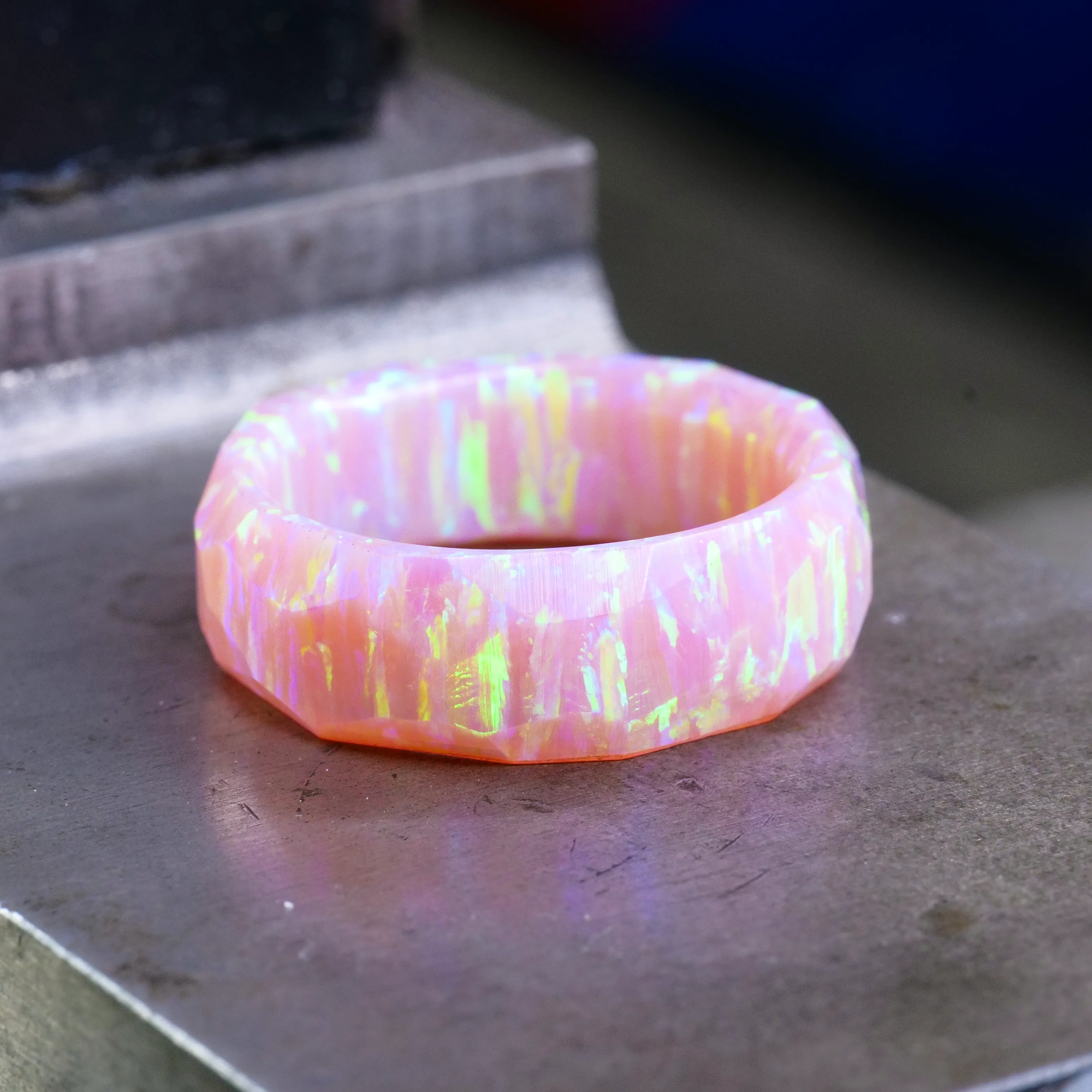 Cherry Blossom Opal Ring