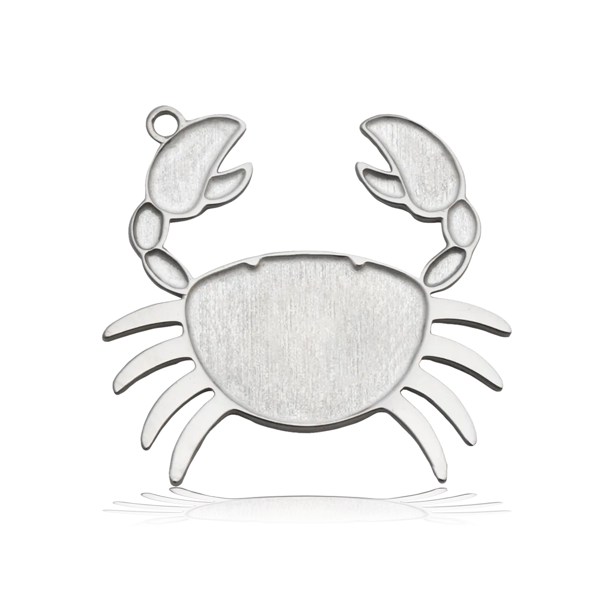 Crab Charm with Blue Zebra Jade Charity Bracelet
