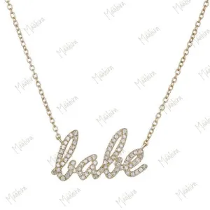 Diamond Babe Necklace 10X19mm