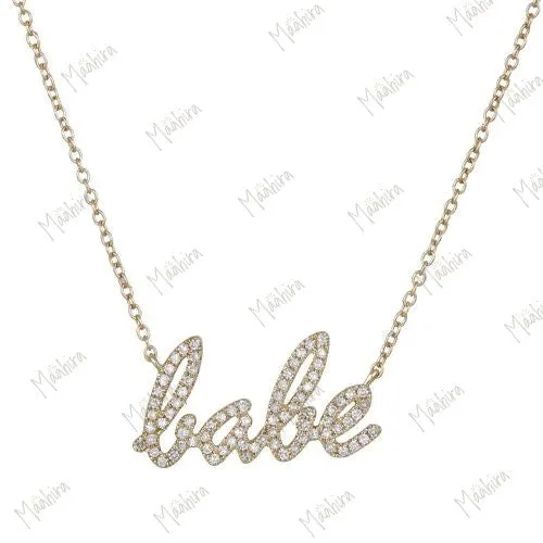 Diamond Babe Necklace 10X19mm