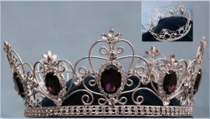 Empress Beatrice Crystal Crown- Silver