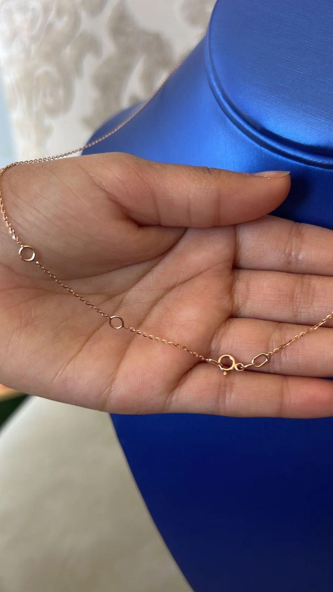 Gold Diamond Heart Necklace, 14k Tri-color Gold Adjustable Chain Necklace, 0.36 ctw Diamond Chain Necklace Set Chain 16" 18" 20"