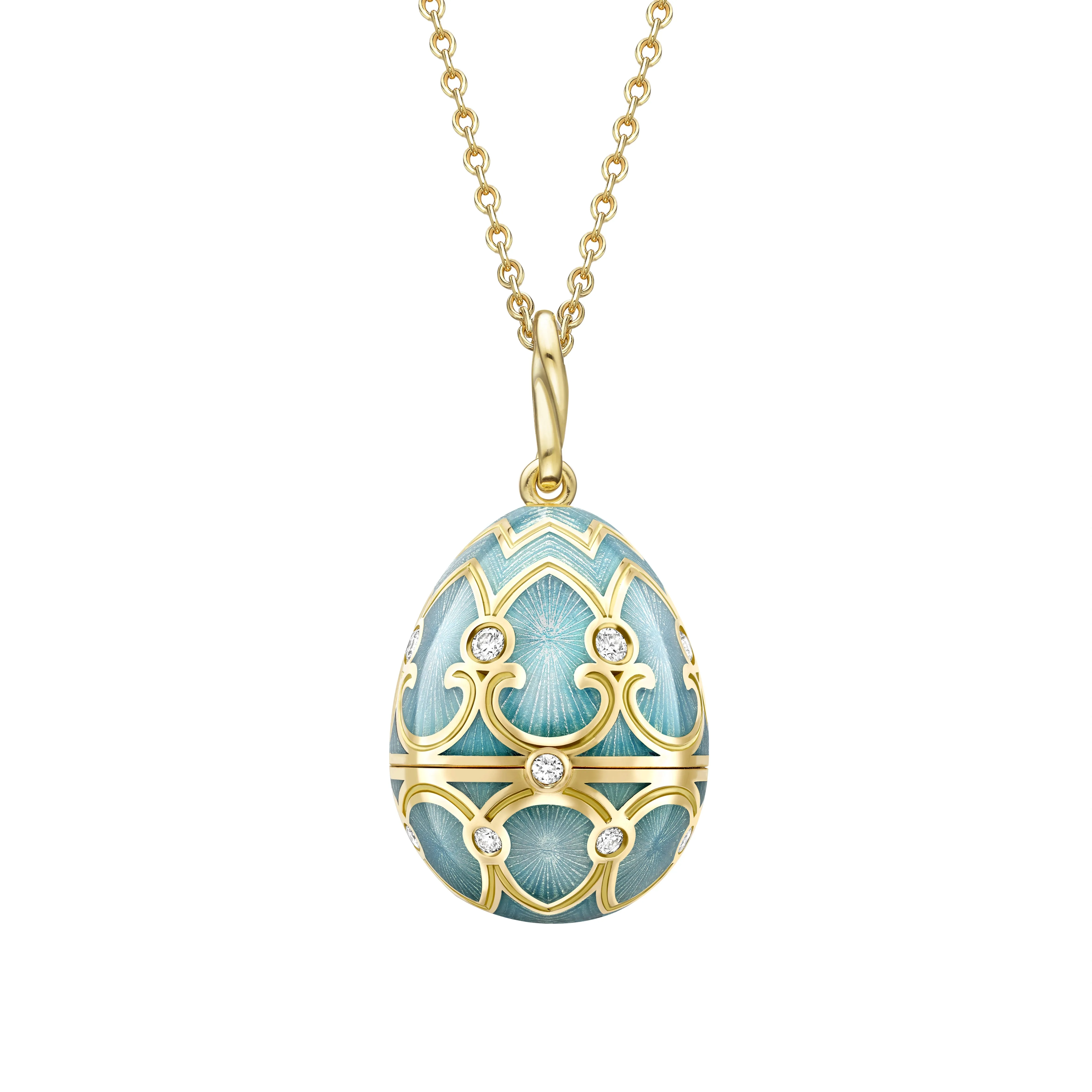 Guilloché Enamel Ladybird Surprise Locket