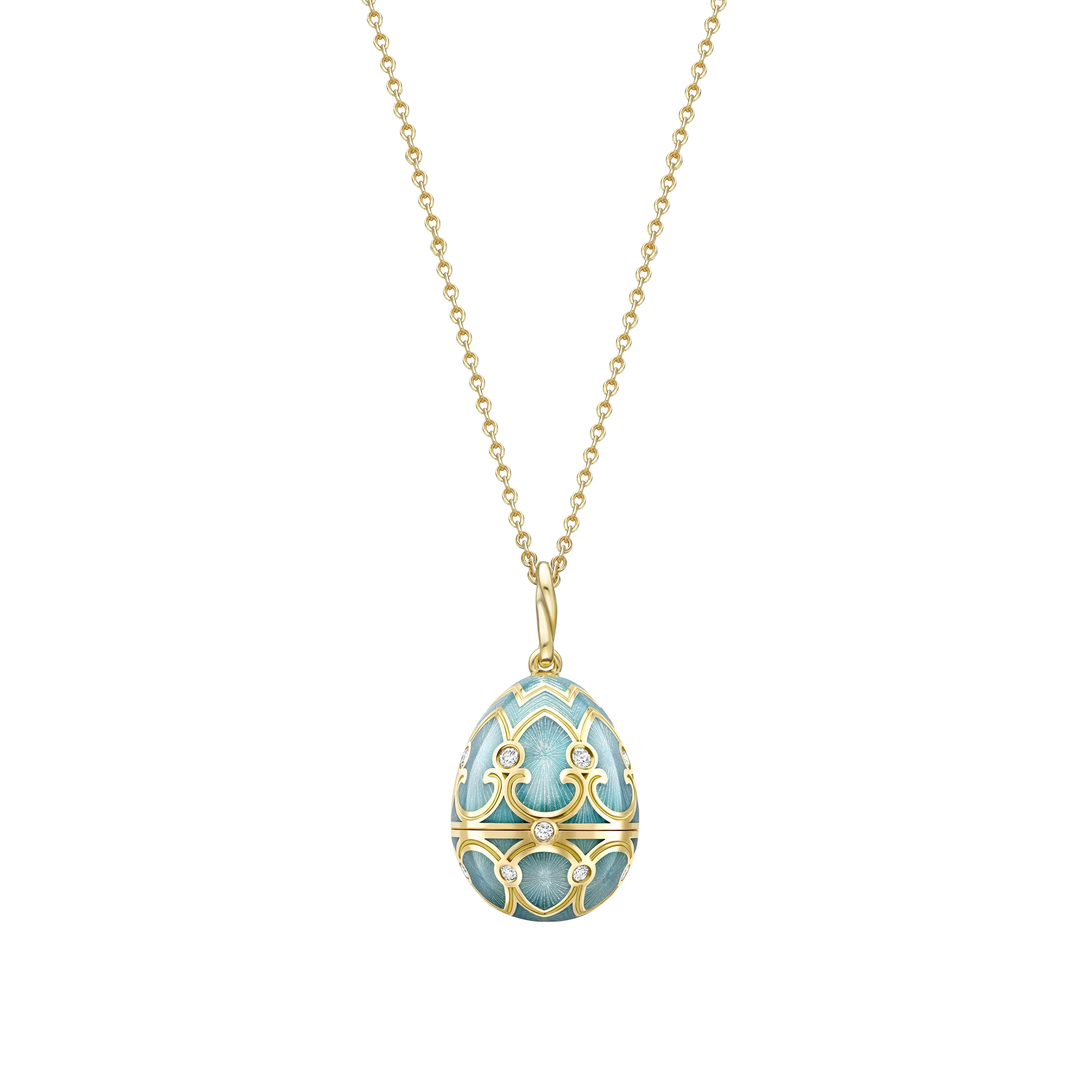 Guilloché Enamel Ladybird Surprise Locket