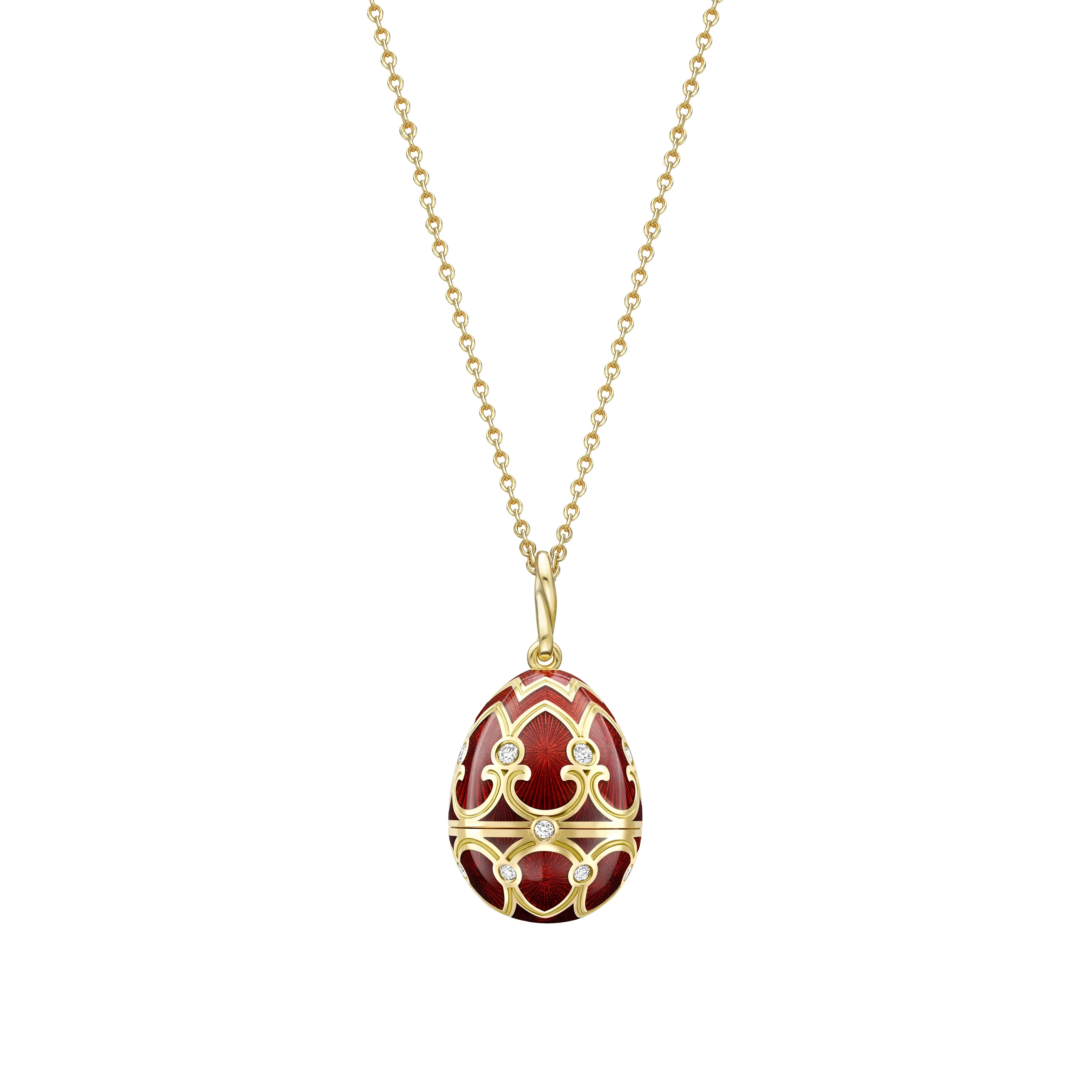 Guilloché Enamel Year of the Tiger Surprise Locket