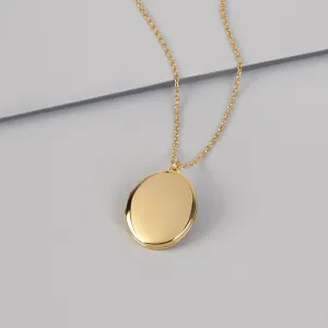 Heirloom 14K Gold Vermeil Locket Necklace