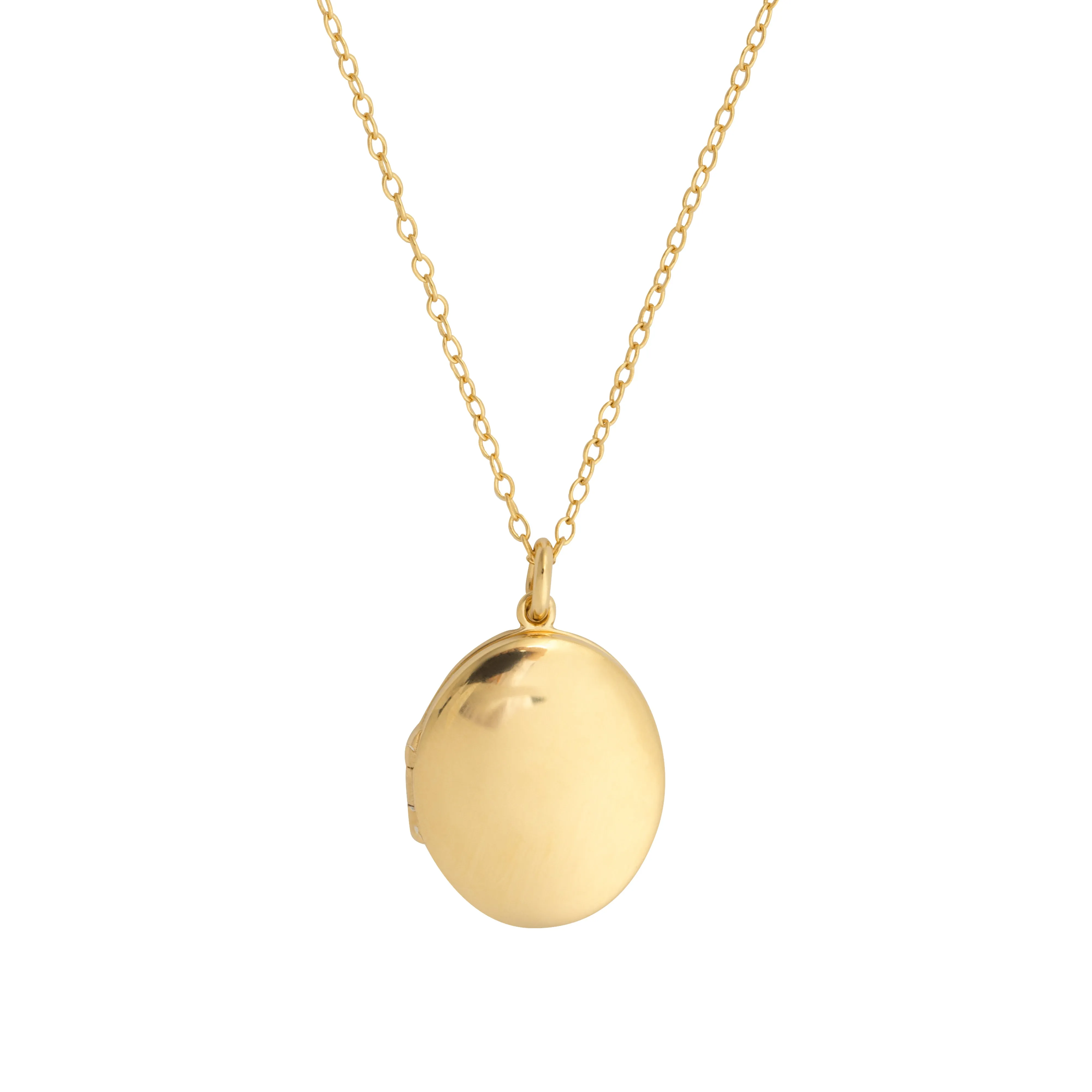 Heirloom 14K Gold Vermeil Locket Necklace