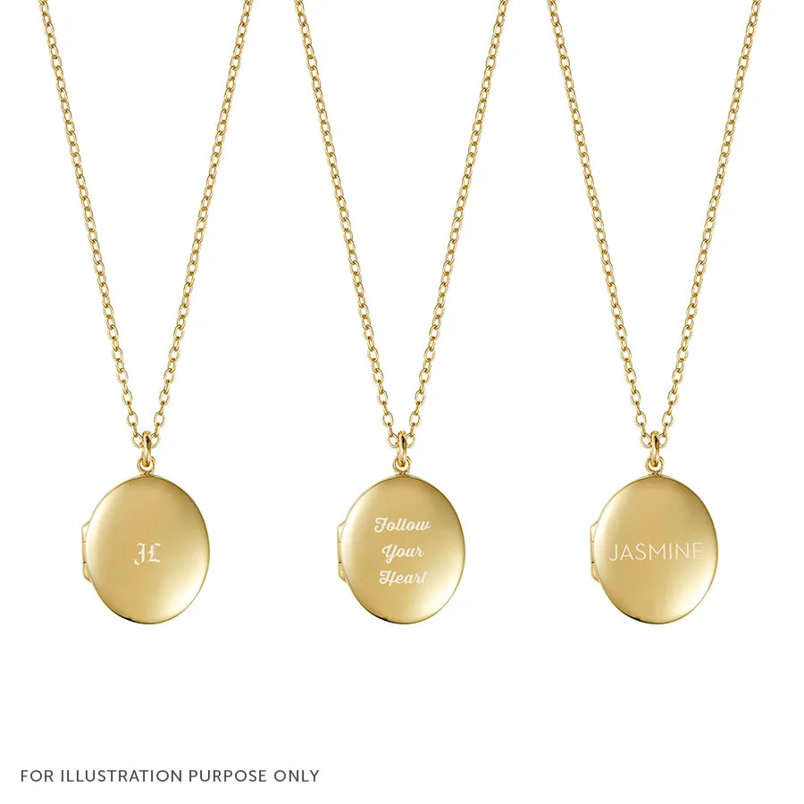 Heirloom 14K Gold Vermeil Locket Necklace