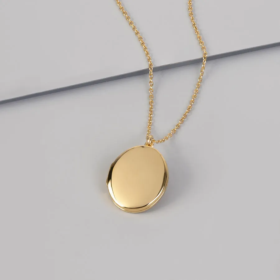 Heirloom 14K Gold Vermeil Locket Necklace