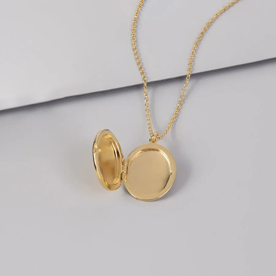 Heirloom 14K Gold Vermeil Locket Necklace