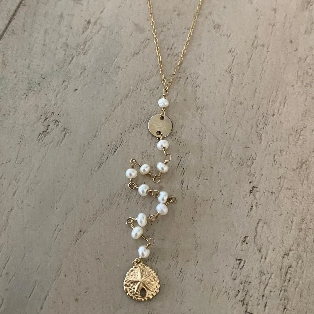 Lariat Gold Necklace