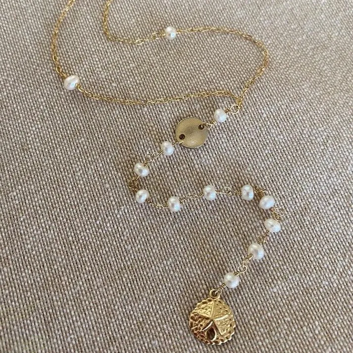 Lariat Gold Necklace