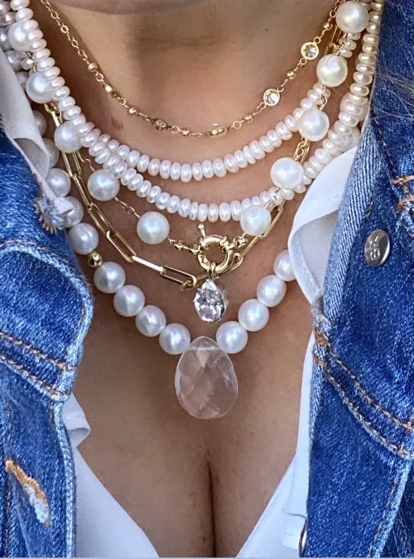 Long Pearl Necklace - Jackie