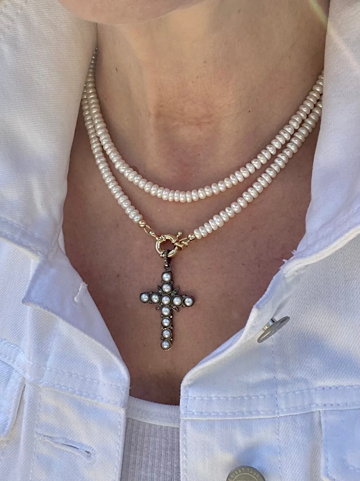 Long Pearl Necklace - Jackie
