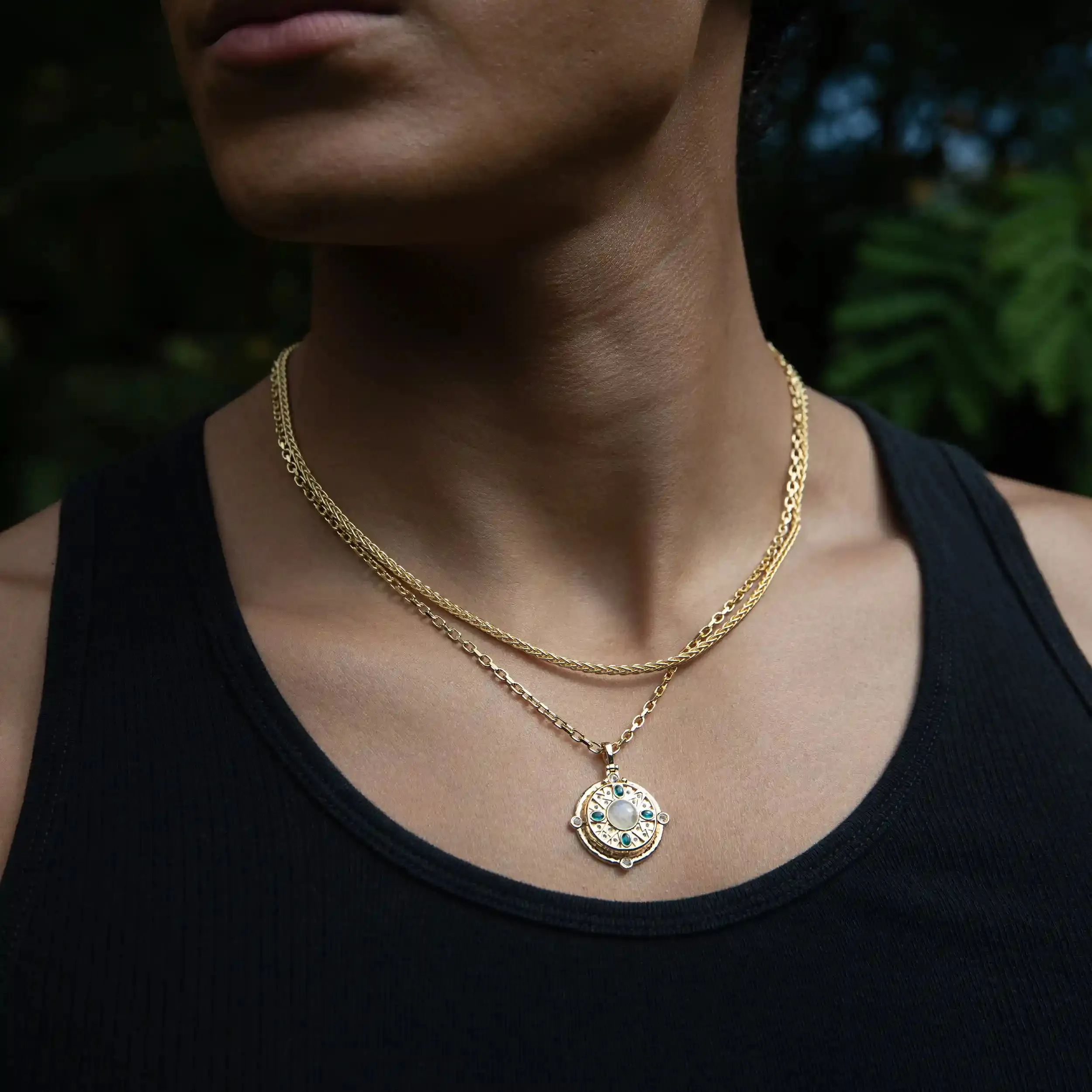 Men's Manifestation Locket Layering Set