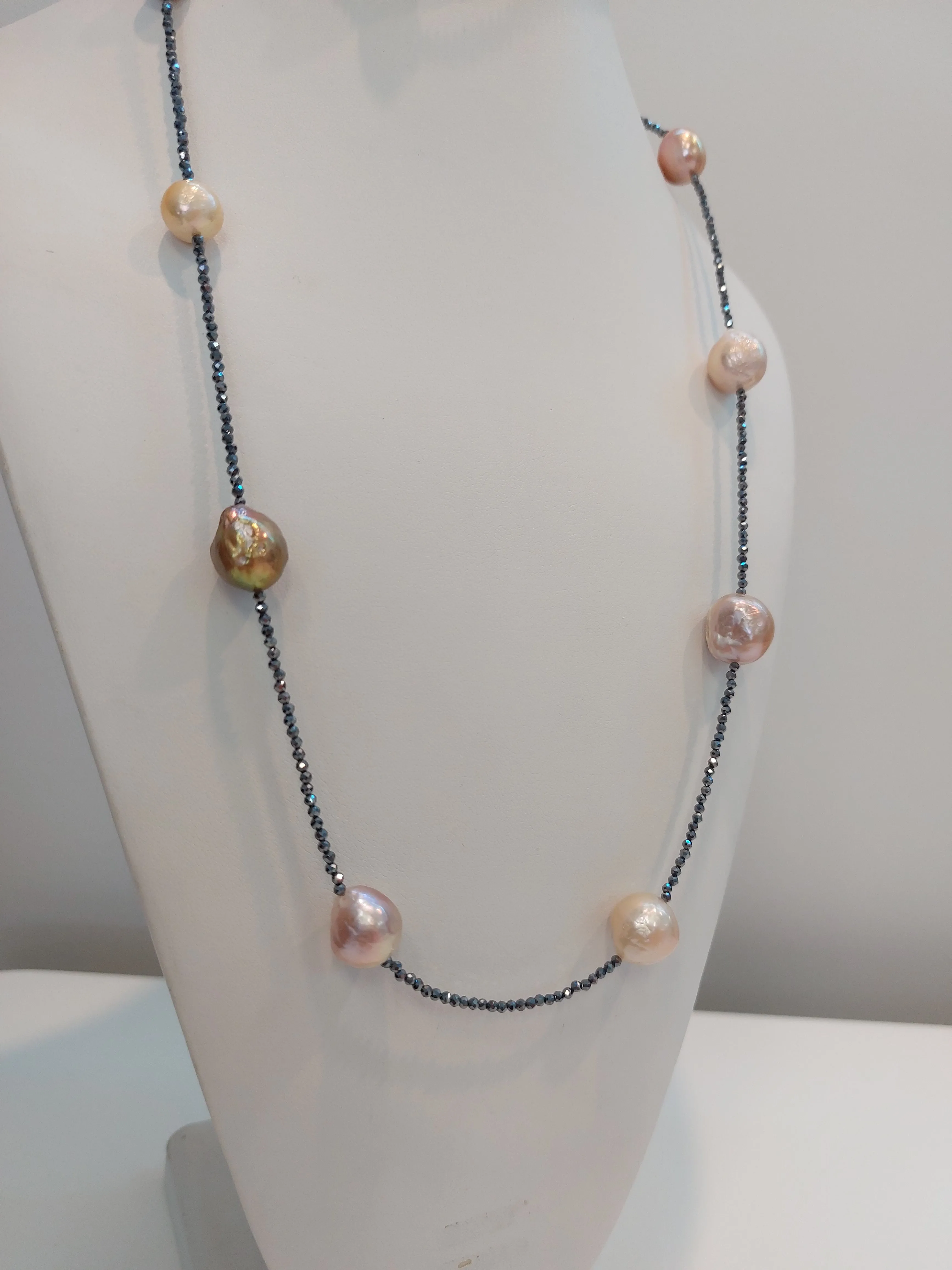 Natural Pink Pearl Necklace