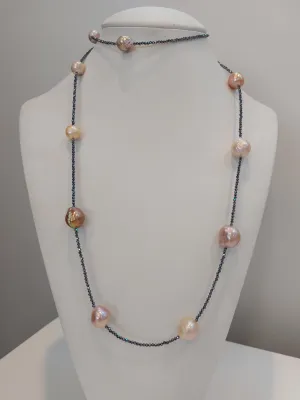 Natural Pink Pearl Necklace