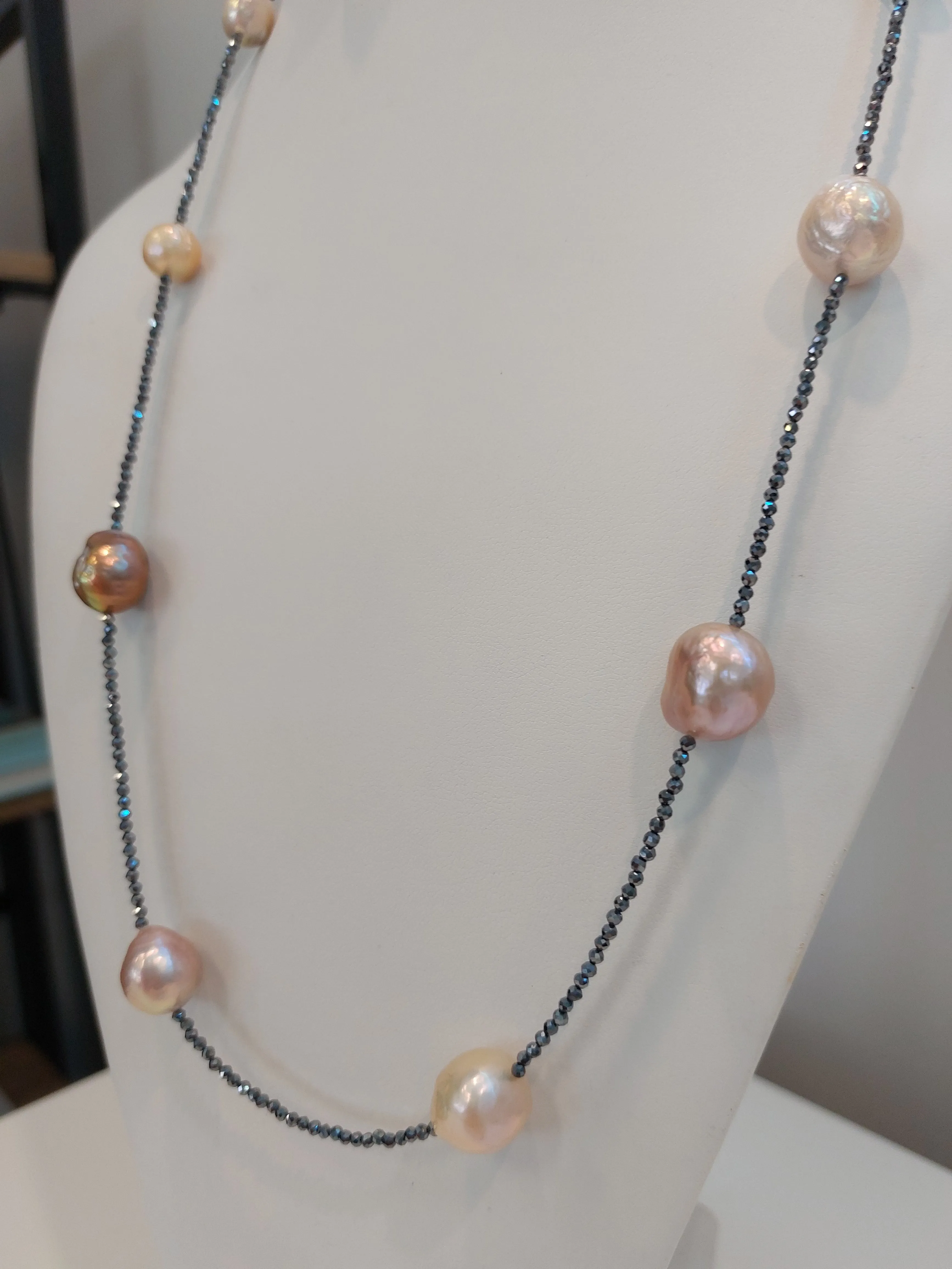 Natural Pink Pearl Necklace