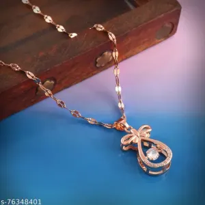 Pearlfect Water Drop Locket with American Diamond Stone
