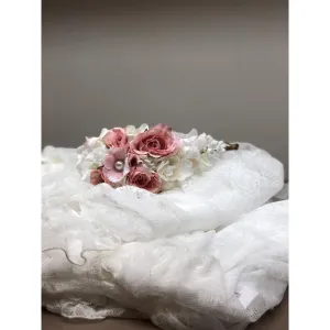 Pink White and Pearl Flower Crown