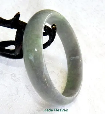 "Mysterious" Burmese Jadeite Bangle Bracelet Genuine and Natural 59mm (JHBB3136)