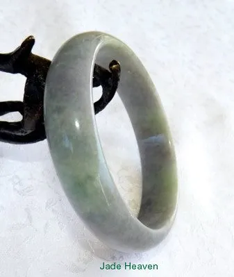 "Mysterious" Burmese Jadeite Bangle Bracelet Genuine and Natural 59mm (JHBB3136)