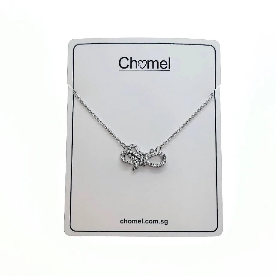 Ribbon Cubic Zirconia Necklace