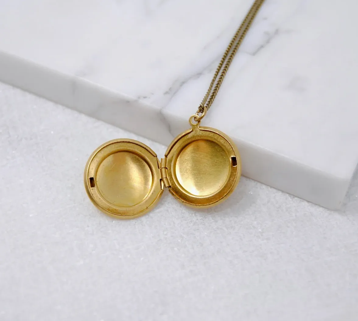 Round Locket Necklace