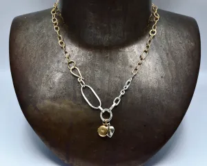 Tatum's Necklace- Yellow Gold & Sterling Silver