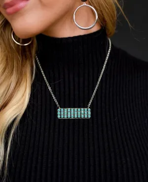 The Texa Turquoise Bar Necklace