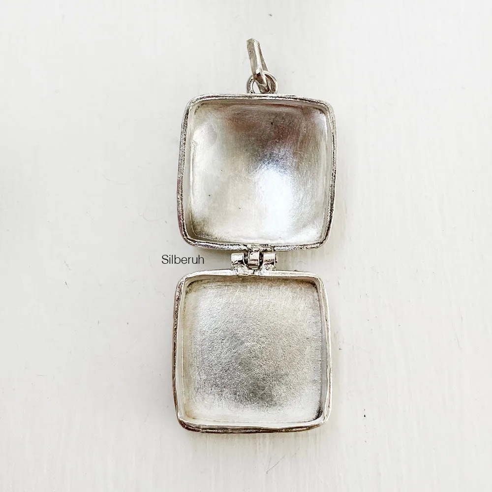 Tribal Silver Locket Pendant