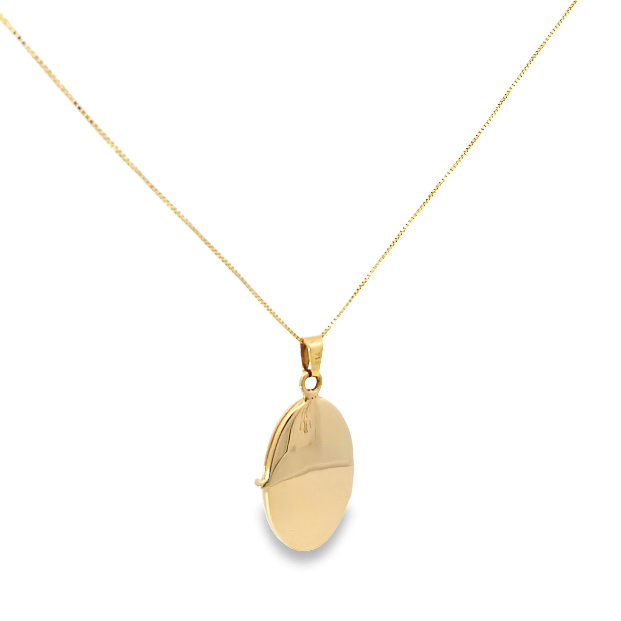 Vintage Gold Floral Oval Locket