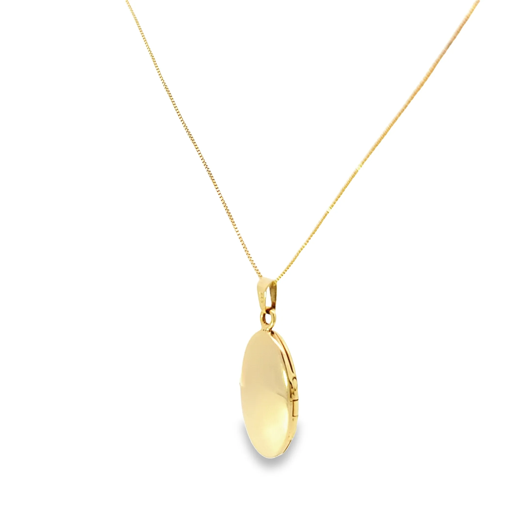 Vintage Gold Floral Oval Locket