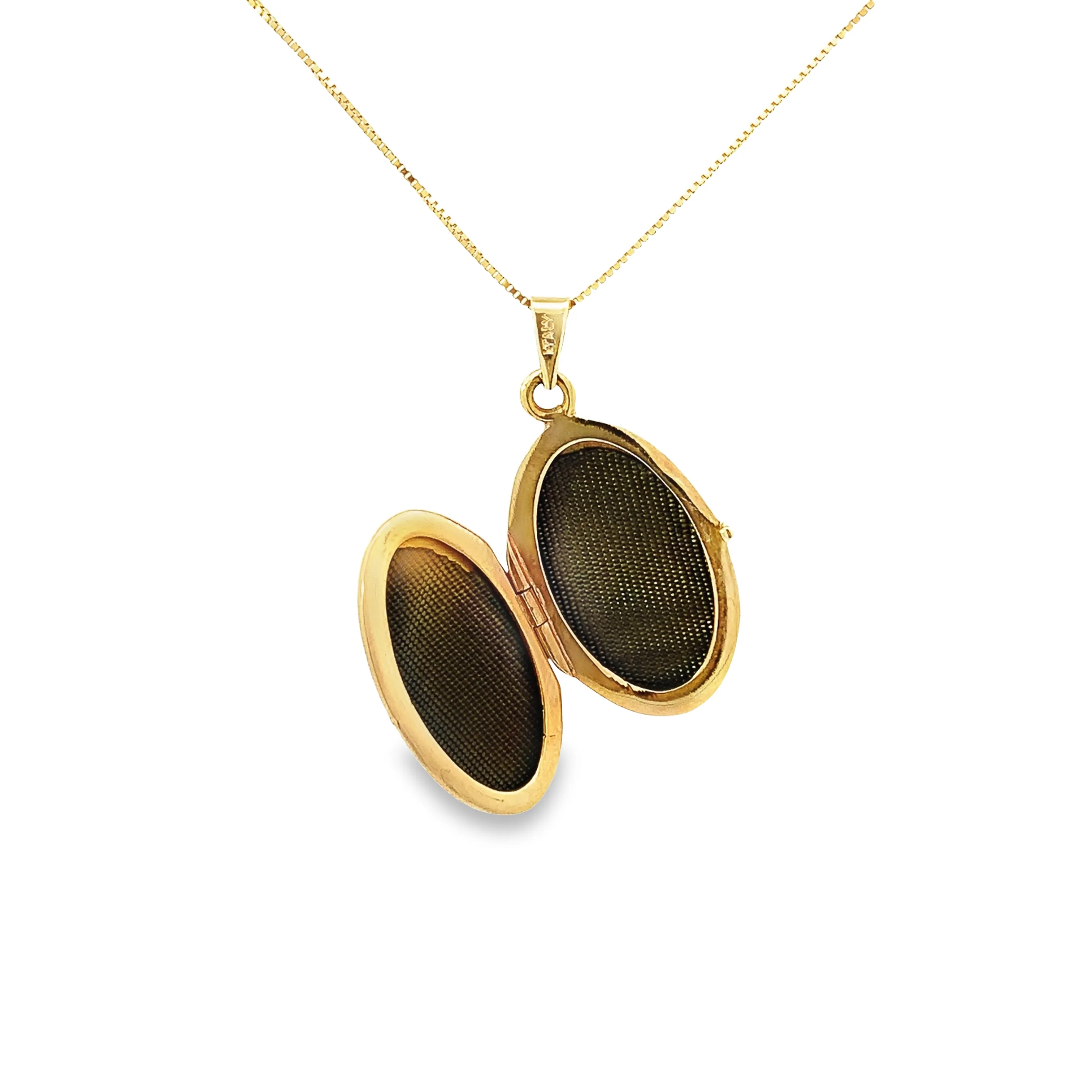 Vintage Gold Floral Oval Locket